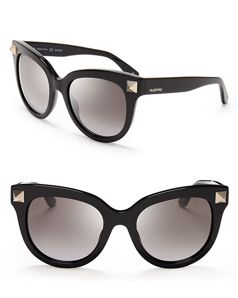 valentino rockstud sunglasses cat eye|valentino sunglasses with studs.